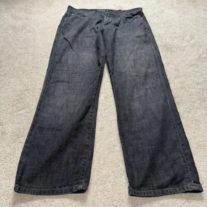 Lucky Brand 329 Classic Straight Jeand Denim Pants Mens 34x30 Black Casual - Picture 1 of 13