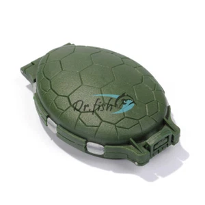 Caja de pesca con mosca estuche ganchos para atar accesorios bolsillo 12 compartimentos tortuga verde - Imagen 1 de 7