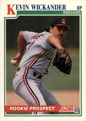 1991 Score MLB Kevin Wickander #355 - Image 1 of 2