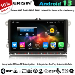 9" Android 13 Autoradio GPS Navi für VW Passat Golf 5/6 Polo T5 Tiguan Seat DAB+ - Bild 1 von 24