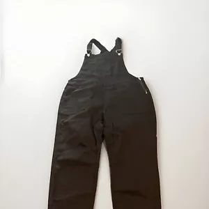 NWT J Crew women’s Black Denim Overalls Size XL Jean Side Zip With Stretch - Picture 1 of 9