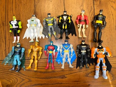 DC Batman Brave and The Bold Figure Lot Metal Man Atom Plastic Man Brainiac - Image 1 of 4