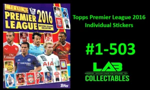 Merlin Premier League 2016 Individual Stickers 1-503 - Picture 1 of 1