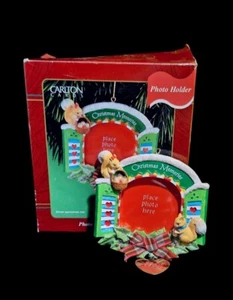 Carlton Cards Christmas Memories 2001 Christmas Memories Photo Frame Squirrels - Picture 1 of 6