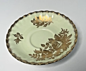 Royal Albert Vintage Series Golden Rose Pastel Green Saucer Only - Picture 1 of 6
