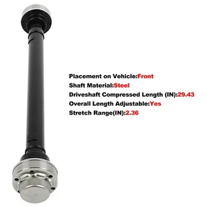 Front Drive Shaft Assembly for Ford Expedition 2017 V6 3.5L 4WD BL3Z4A376B - Picture 1 of 9