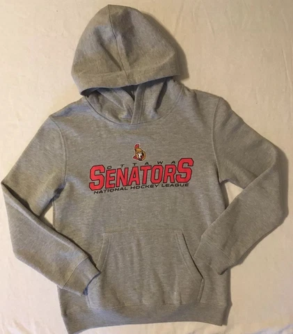 New NHL Ottawa Senators Youth Hoodie Sweatshirt - Medium 10/12 Cotton Blend Cover