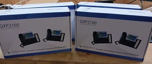 Grandstream GXP 2160 Gigabit 6 Line IP VOIP POE Color W/Power & Stand Lot of 4 - Picture 1 of 2