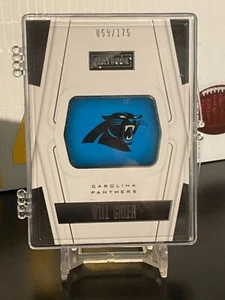 2019 Panini Playbook Jersey Gold 59/755 Will Grier #205 Rookie Auto RC - Picture 1 of 6