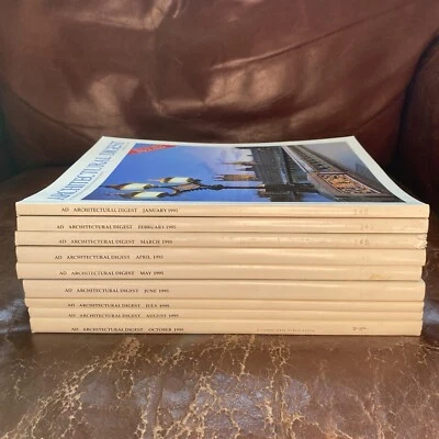 Lot Architectural Digest Magazine 1995 (9) David Copperfield Primitives Country - Image 1 of 4