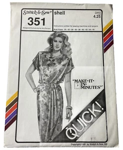 Modello guscio vintage non tagliato elasticizzato e cucito #351 30-46; 1991 - Foto 1 di 9