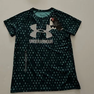 NWT Authentic  Girls Teal Under Armour Pullover Shirt Size Youth XLarge - Picture 1 of 6