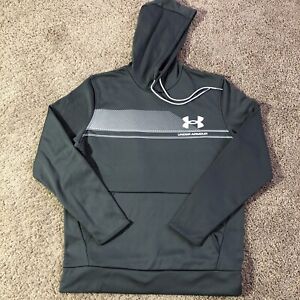 Under Armour Hoodie Pullover Sweatshirt Mens Size L Coldgear Large Front Graphic