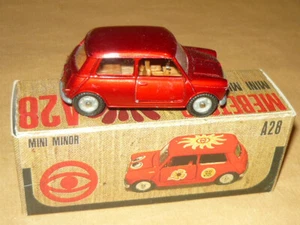 MEBETOYS A28 INNOCENTI MINI MINOR MET RED AUTOMODELLO SCALA 1/43 reprobox - Foto 1 di 4
