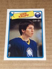 1988-89 O-PEE-CHEE UWE KRUPP RC BUFFALO SABRES #220