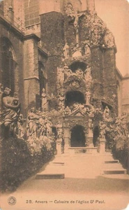 Postcard 1909 Belgium Anvers St. Paul's Church Roman Catholic Gothic Baroque - Picture 1 of 2