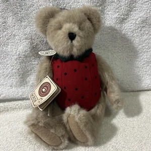 Boyds Hilby Jamm Teddy Bear Strawberry Costume Plush Stuffed - Picture 1 of 3