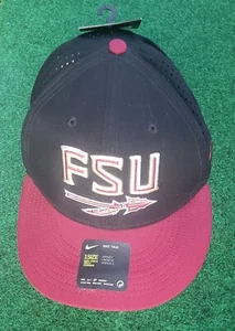 Nike True Dri Fit Black Vapor Florida State Seminoles Aerobill Baseball Hat Cap - Picture 1 of 12