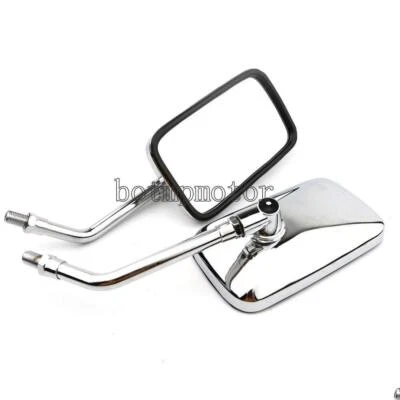 Pair Motorcycle Chrome Rear View Mirrors for Kawasaki Vulcan 800 VN800B Classic - Image 1 of 4
