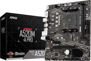 MSI A520M-A PRO AM4 AMD A520 USB3.2 Gen1 Micro-ATX Motherboard NEW from Japan🔥 - Picture 1 of 6