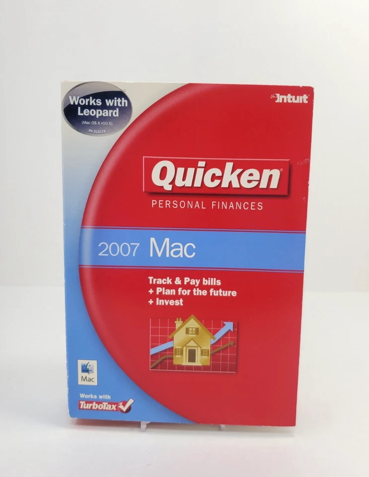 Software de finanzas personales Quicken 2007 para Mac Apple Macintosh Intuit Foto 1 de 4