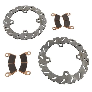 2014-17 Polaris 1000 RZR XP 4 EPS Front RipTide Brake Rotors & MudRat Brake Pads - Picture 1 of 3