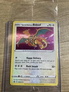 Special Delivery Bidoof SWSH177 SWSH: Sword & Shield Promo Cards Holo Sealed - Picture 1 of 2