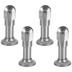  4 Stück Gewerbe Badezimmer Stall Boden Halterung Trennwand Hardware Zubehör - Bild 1 von 9