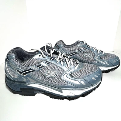 Zapatillas Skechers para mujer talla Hoja 8,5 Shape Ups Pro Tonificación Plateada/Azul ¡BONITA! Foto 1 de 4