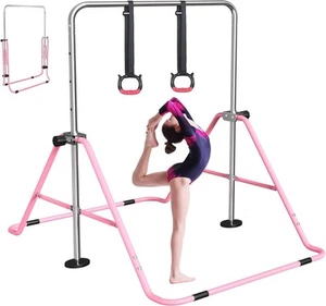 Gymnastics Bar for Kids,Adjustable Height Gymnastic Horizontal Bars,Junior Tr... - Picture 1 of 8
