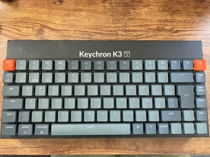 Clavier mécanique sans fil Keychron K3 - Rétroéclairage optique blanc - Interrupteur rouge - Photo 1/2