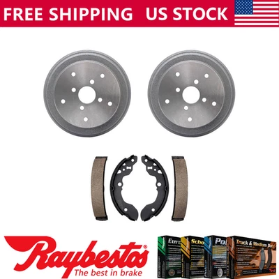 Rear Kit Brake Drums & Brake Shoes For 1991 Chevrolet Tracker - Raybestos - Imagem 1 de 4