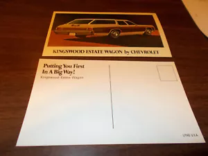 1971 Chevrolet Kingswood Estate Wagon Vintage Advertising Postcard - Picture 1 of 1
