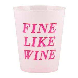 Cocktail Party Cups Fine Like Wine 8ct Size 4.25in h, 8 count Pack of 6 - Picture 1 of 2