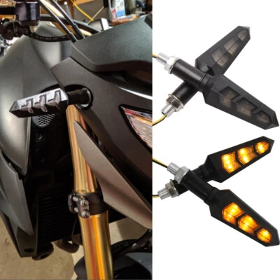 4x intermitentes LED ámbar de luz de giro para motocicleta para Honda CB1000R CBR500R CB1 Foto 1 de 4