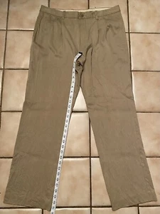 Tommy Bahama Silk Pants 35x34 35x32 Beige Bamboo Blend Khaki Dress Tan Brown - Picture 1 of 5