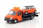 Mini Cooper S + Tow Truck Diecast Model Car Toy 1:43 Scale Collectible Bburago