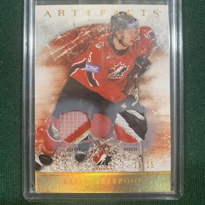 2012-13 Upper Deck Artifacts TEAM CANADA Brent Seabrook Dual Patch 13/15 #129 - Image 1 of 2