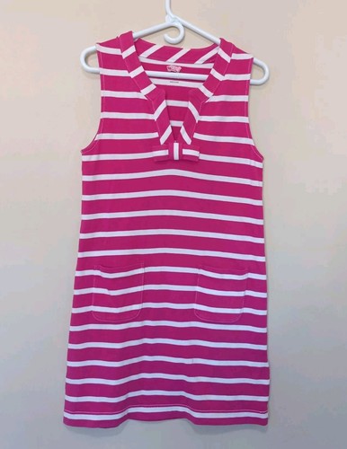 Abito smanicato KATE SPADE donna grande rosa bianco righe TROPEZ carriera casual