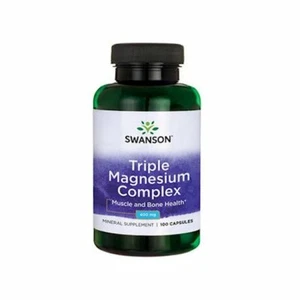 SWANSON, TRIPLE MAGNESIUM COMPLEX Magnesium Komplex 400mg 100 Kaps. SUPER PREIS - Bild 1 von 1