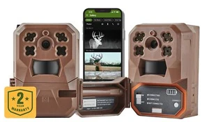 Edge Cellular Trail Camera 2 Pack | Auto Connect - Nationwide Coverage | HD V... - Picture 1 of 12