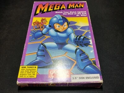 Mega Man 1 3.5” Disk PC Computer Game EXMT cond COMPLETE n box! - Image 1 of 4