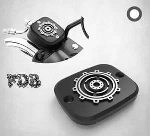 Fit H-D 1996-2005 DYNA Smashing Gear Contrast Cut Front Master Cylinder Cover - Picture 1 of 6
