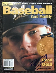 BEN SHEETS MILWAUKEE BREWERS SIGNED AUTOGRAPHED 2001 BECKETT BASEBALL MAGAZINE - Picture 1 of 9