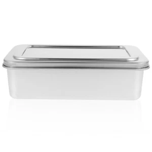 Baking Tray Bread Oven Pan Deep Cake Bakeware Pans with Lids Stainless - Picture 1 of 12
