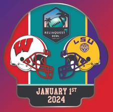 2023 2024 RELIAQUEST OUTBACK BOWL PIN WISCONSIN VS. LSU COLLEGE NCAA GAMEDAY