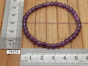 Bracelet AMETHYSTE pierre naturelle de Brésil qualité AB perle 4mm lithotherapie - Imagen 1 de 1
