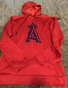LOS ANGELES Anaheim ANGELS Baseball MLB Hoodie MEDIUM Sweatshirt Red MLB - Picture 1 of 2
