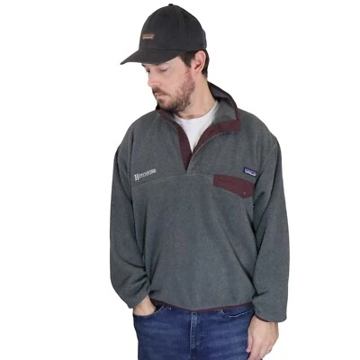Vintage Y2K Patagonia Synchilla Snap-T Pullover Fleece Fall Jacket Mens Medium - Image 1 of 4