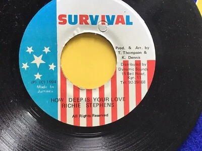 Reggae - Richie Stephen’s - How Deep Is Your Love / Version - - M- - Image 1 of 2